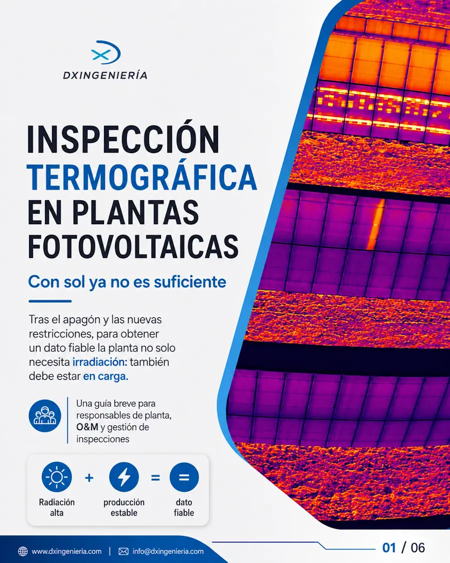 inspeccion-termografica-restricciones-produccion-fotovoltaica Guía sobre inspecciones termográficas y restricciones de producción en plantas fotovoltaicas